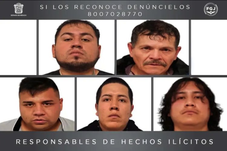 Sentencian a cinco miembros de grupo delictivo de Jalisco por homicidio en el Edomex
