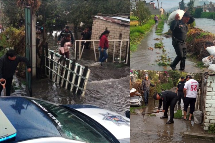 Por lluvias se desborda río Tejalpa en Toluca, Edomex; varias familias fueron afectadas