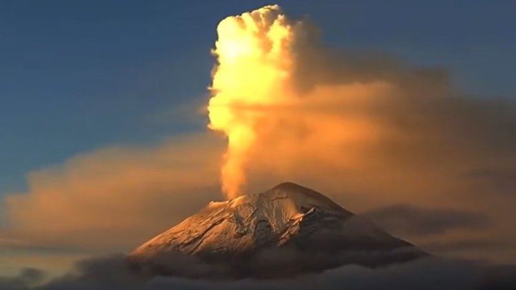 Volcán Popocatépetl ha registrado 33 emisiones en las ultimas 24 horas
