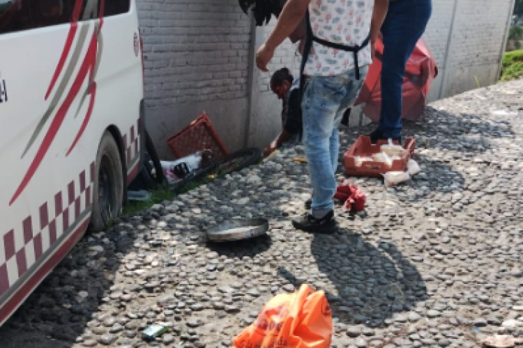 Combi atropella a mujer que vendía tamales en Cuautitlán Izcalli