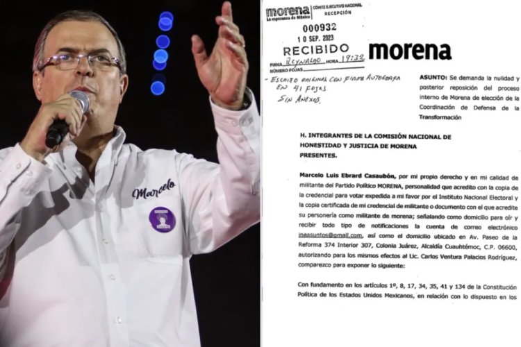 Ebrard impugna el proceso de elección en Morena; hoy anunciará acciones