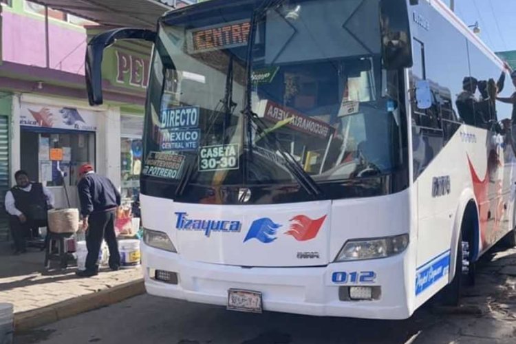 Reanudan actividades autobuses de Tizayuca, tras asesinato de conductor