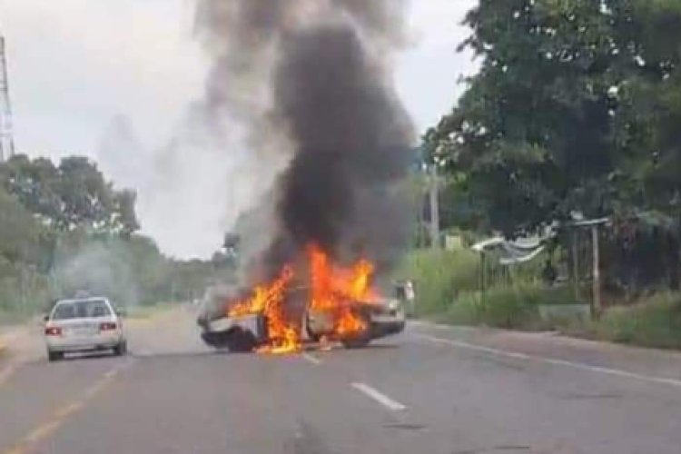 Detención de líder criminal provoca balaceras y vehículos en llamas en Tabasco