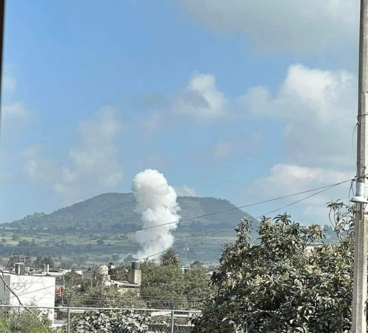 Fuerte explosión de polvorín en San Mateo Tecalco, Ozumba
