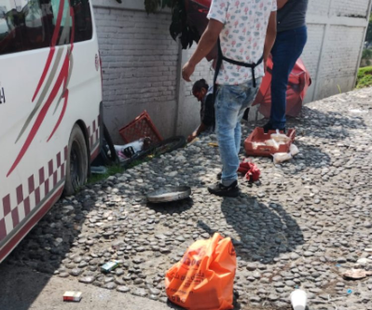 Combi atropella a mujer que vendía tamales en Cuautitlán Izcalli