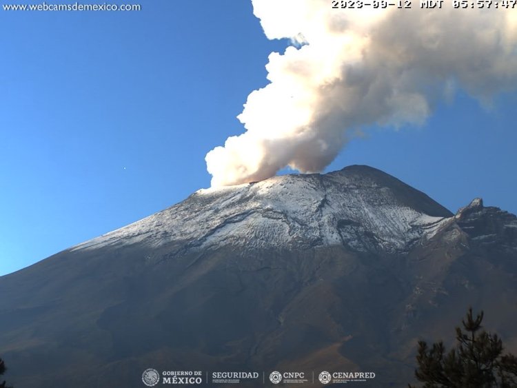 Alertan caída de ceniza volcánica en alcaldías de la CDMX