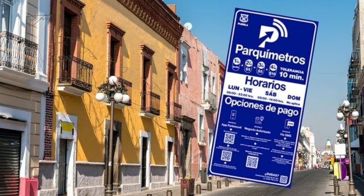 Se invalida el cobro de parquímetro en Puebla