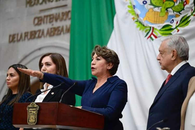 Toma protesta Delfina Gómez como primera gobernadora del Edomex