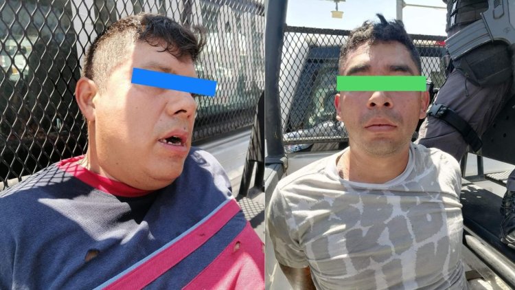Detienen a dos ladrones en Tecámac, Edomex; habrían robado 85 mil pesos