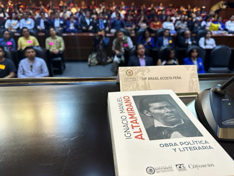 En San Lázaro, presentan libro sobre legado político y literario de Ignacio Manuel Altamirano