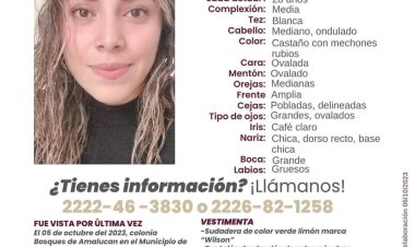 Desaparece joven embarazada de 9 meses en el estado de Puebla