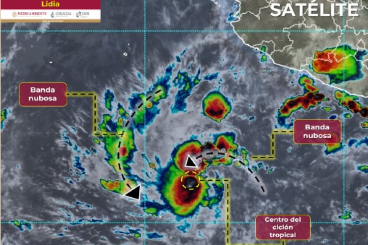 Se esperan lluvias fuertes por tormenta tropical Lidia