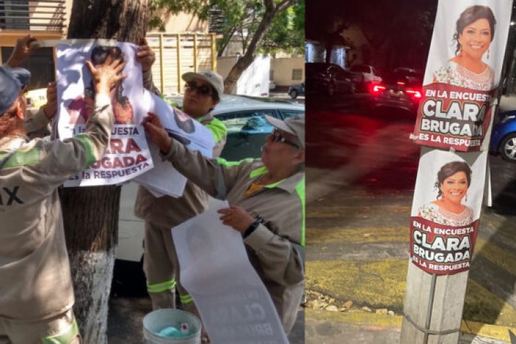 Morenistas tapizan CDMX de propaganda: caen en la ilegalidad