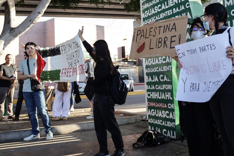 Movilización en CDMX en favor de Palestina