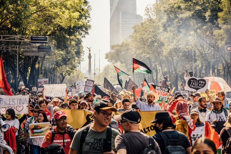 Salen miles de mexicanos a condenar genocidio contra Gaza