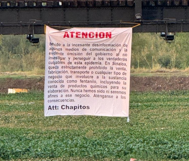 Los “Chapitos” se deslindan de fabricación y distribución de fentanilo