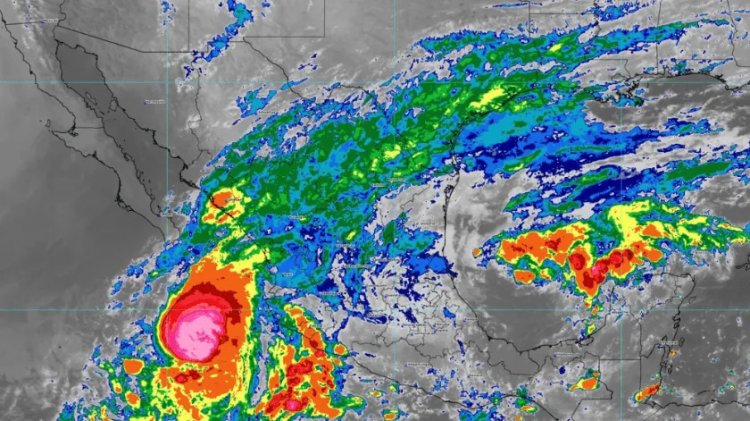 Huracán ‘Lidia’ provocará lluvias intensas al Noroeste y Occidente del país