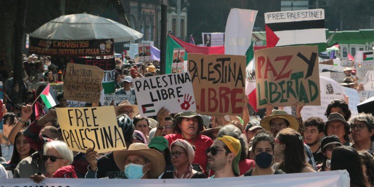 Mexicanos condenan genocidio de Israel contra Palestina