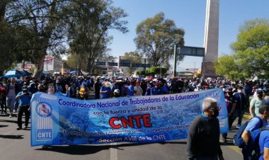 Marcha CNTE en Michoacán