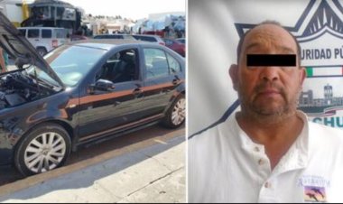 Detienen a hombre en Pachuca que vendía vehículo robado en Facebook
