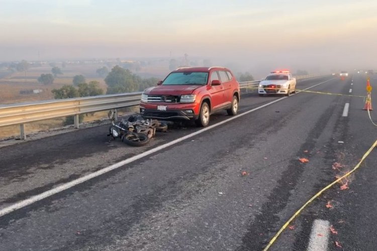 Reportan fallecimiento de motociclista en la autopista México-Pachuca