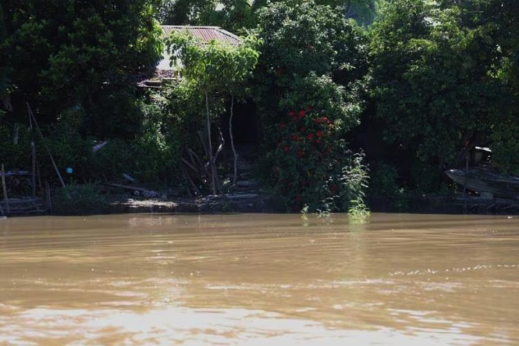 Reportan casas inundadas por desborde del río Usumacinta en Tabasco