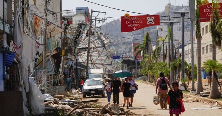 Se cumple una semana del paso del huracán Otis en Acapulco