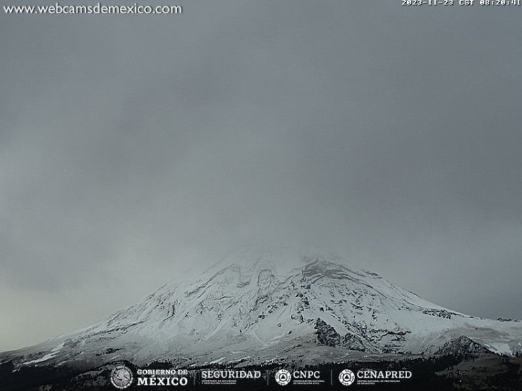Nieva en Nevado de Toluca y en el Popocatépetl en el EDOMEX