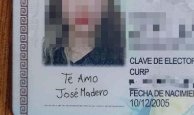 Joven firma INE con mensaje de “te amo, José Madero”