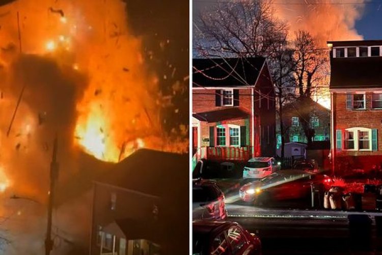 Reportan explosión de una casa durante cateo en Arlington, Virginia, Estados Unidos