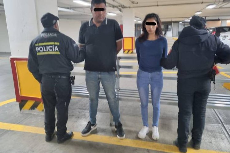 Capturan a pareja por presuntamente robar a conductor de aplicación en Toluca, Edomex