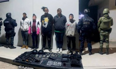 Detienen a célula delictiva de sicarios en Fresnillo, Zacatecas