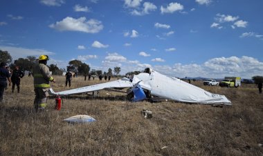 Se desplomó avión en Aguascalientes
