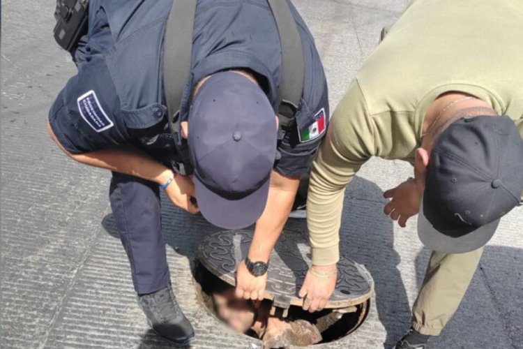 Rescatan a hombre tras pasar cuatro días dentro de una alcantarilla en Guadalajara