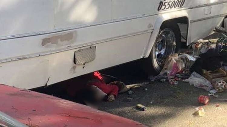 Abuelita es atropellada por camión de pasajeros en Xochimilco, CDMX