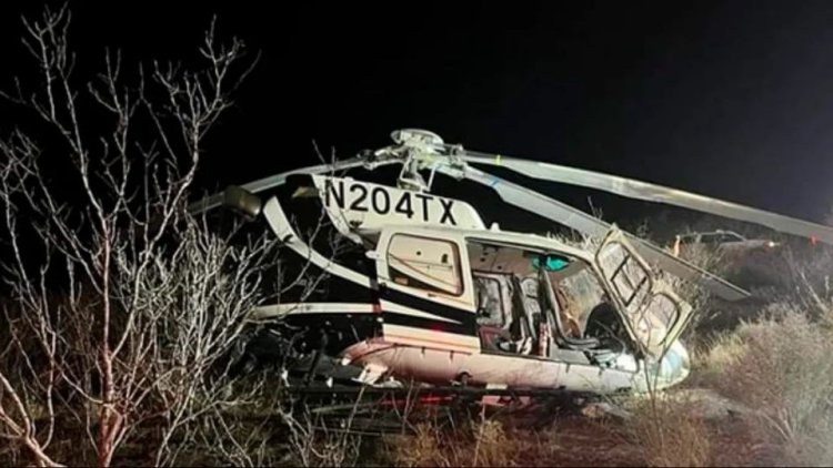 Reportan accidente de helicóptero de Texas mientras patrullaba frontera con México