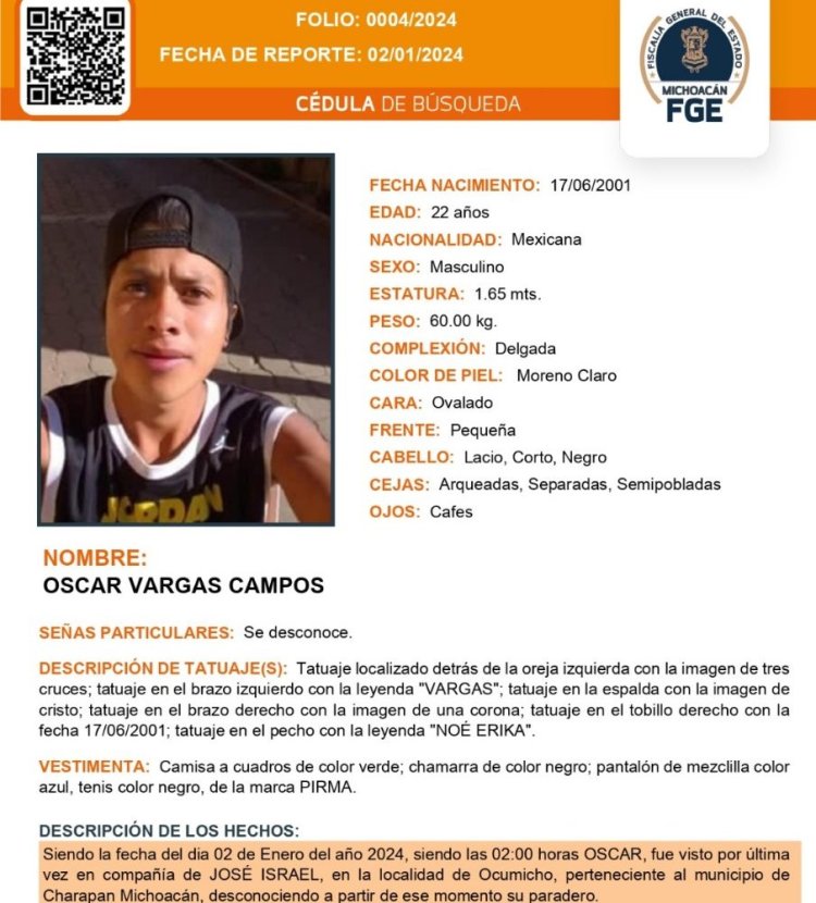 Hombres desaparecen en Michoacán