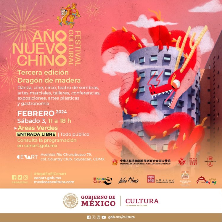 ¡Cada vez más cerca! Preparan los festejos por el Año Nuevo Chino en México