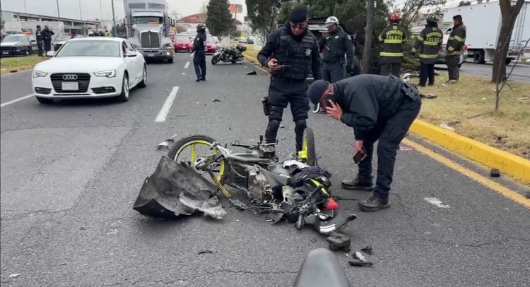 Fatal accidente deja un muerto en Boulevard Aeropuerto, Toluca