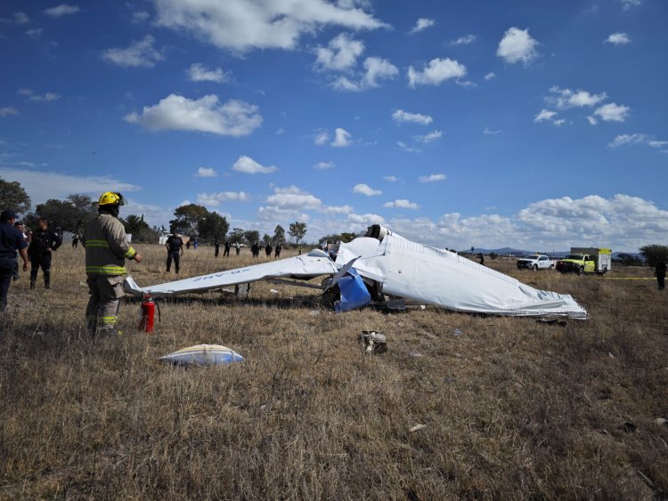 Se desplomó avión en Aguascalientes