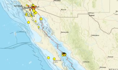 Casi 200 temblores por enjambre sísmico cerca de Baja California