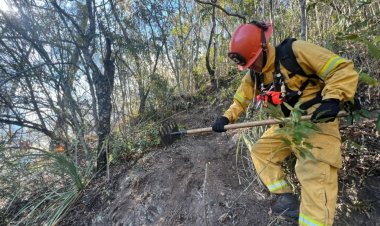 Combaten incendio que terminó con 10 hectáreas en Nuevo León