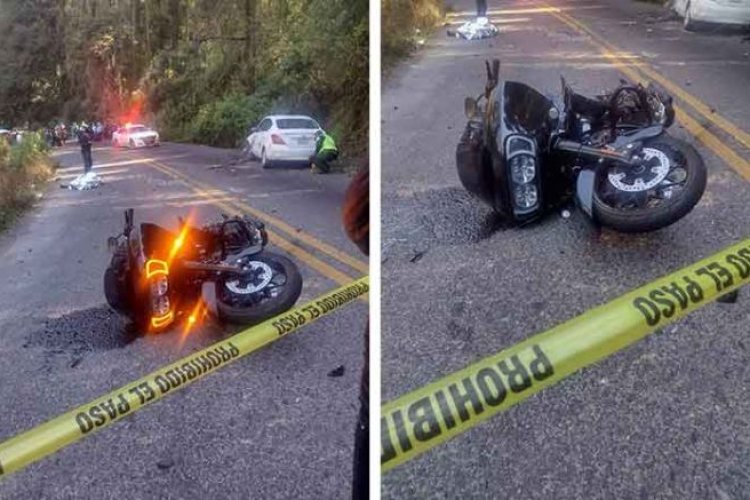 Mujer pierde la vida tras accidente en motocicleta en la carretera Toluca–Altamirano