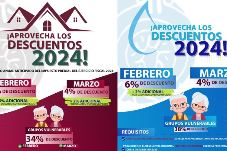 Continúan en febrero y marzo descuentos en pago de predial y agua en Valle de Chalco