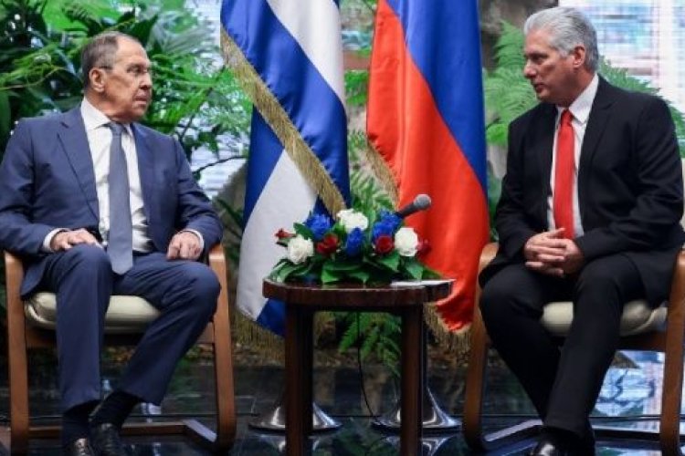 Lavrov se reúne con presidente Díaz-Canel en Cuba