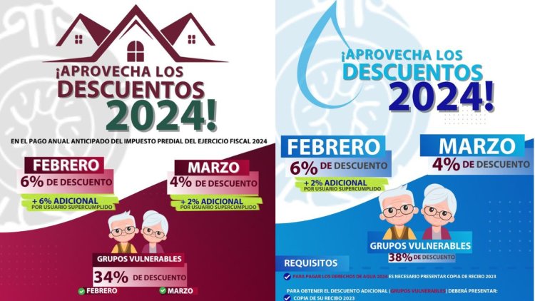 Continúan en febrero y marzo descuentos en pago de predial y agua en Valle de Chalco