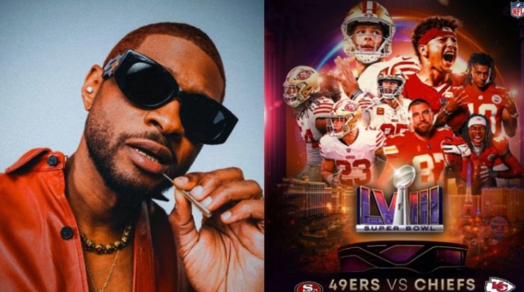 A esta hora se presentará Usher en el Show de Medio Tiempo del Super Bowl 2024