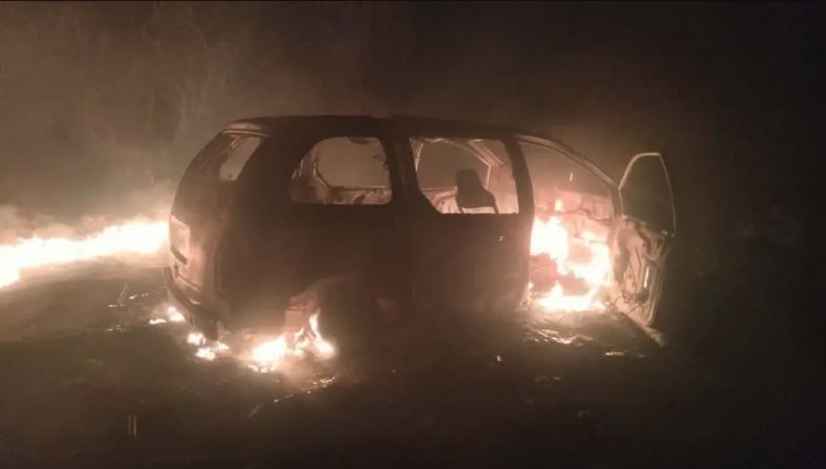 Explota camioneta que robaba combustible en ducto de Pemex en Hidalgo