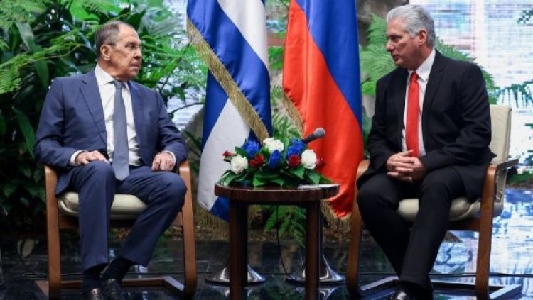 Lavrov se reúne con presidente Díaz-Canel en Cuba