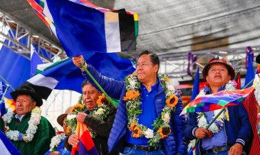 Arce festeja aniversario del MAS sin Evo Morales y con llamado a fortalecer el partido